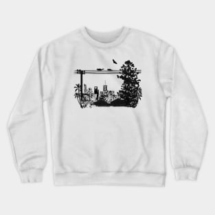 Brisbane Evening Skyline Crewneck Sweatshirt